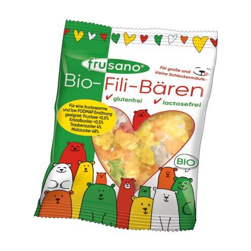 Mackó formájú gumimaci fruktózérzékenyeknek