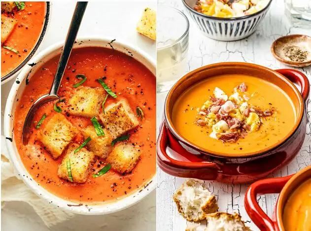 andalúz gazpacho és salmorejo friss alapanyagokból